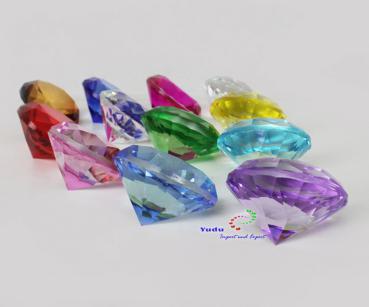 12st. Glasdiamant Dekodiamant aus Kristallglas 50mm in Box